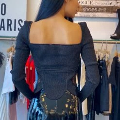 Tops Jessica Bara Kinsley Long Sleeve Knitted Top