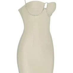 Jessica Bara Zahra Bandage Diamond Mini Dress
