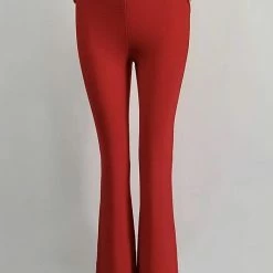 Jessica Bara Helena Gold Button Flare Pants