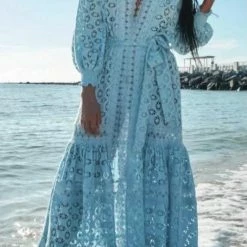 Jessica Bara Anastasia Lace Maxi Cover Up