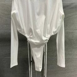 Jessica Bara Kian Long Sleeve Cut Out Bodysuit Reve Doll Essentials