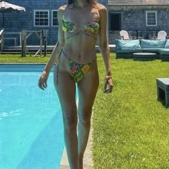 Influencer Style Jessica Bara Stephano Printed Strappy Bikini Set