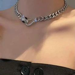 Summer Lovin' Jessica Bara Lillian Snake Chain Choker Necklace