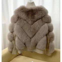 Best Sellers Jessica Bara Gavin Leather & Fur Long Sleeve Jacket
