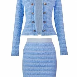 Reve Doll Essentials Jessica Bara Terrell Blazer And Skirt Two Piece Set