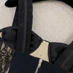 Jessica Bara Marika Lace Rhinestone Bustier Top