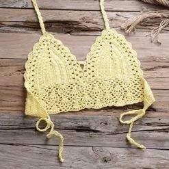 Jessica Bara Kayleigh Crochet Two Piece Bikini Set Influencer Style