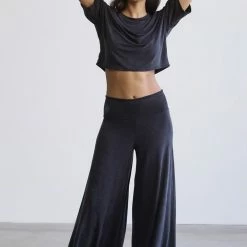 Bottoms Commando Vegan Silk Wide Leg Pant