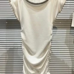 Reve Doll Essentials Jessica Bara Regla Sleeveless Rhinestone Mini Dress