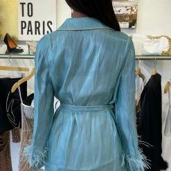 Influencer Style Jessica Bara Chelsia Feather Belted Mini Dress