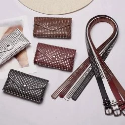 Summer Lovin' Jessica Bara Gabriel Faux Leather Studded Belt Bag