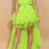 Birthday Suit Jessica Bara Farren Strapless Tulle High Low Dress