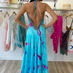 Summer Lovin' Colors Of Fashion 3 Way Tie Dye Embellished Maxi Dress