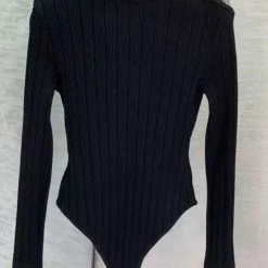 Reve Doll Essentials Jessica Bara Deena Long Sleeve Turtleneck Bodysuit