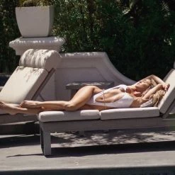 Influencer Style Jessica Bara Sonja Metal Chain Cut Out Swimsuit