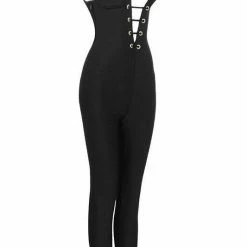 Jessica Bara Elaine Cut Out Jumpsuit Birthday Suit