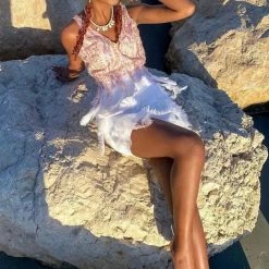 Jessica Bara Madison Rhinestone Feather Mini Dress The Event Shop