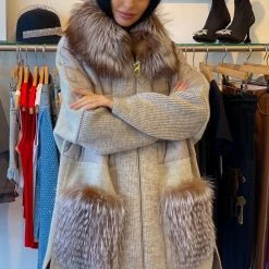 Luigi Long Sleeve Fur Knitted Jacket Reve Doll Essentials