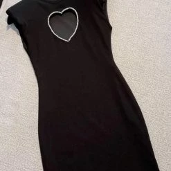 Dresses Jessica Bara Lania Heart Neck Dress