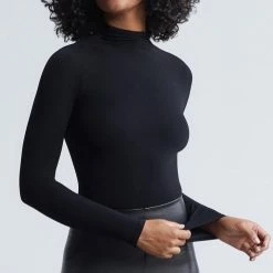 Commando Ballet Mockneck Long Sleeve Bodysuit Thong Reve Doll Essentials