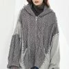 Reve Doll Essentials Jessica Bara Sienna Cable Knit Zip Up Jacket