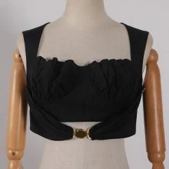 Jessica Bara Zuri Ruffle Crop Top Reve Doll Essentials