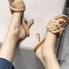Jessica Bara Dorota Braided Open Toe Heel