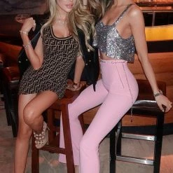 Jessica Bara Square Tika Kenny Crop Top Influencer Style