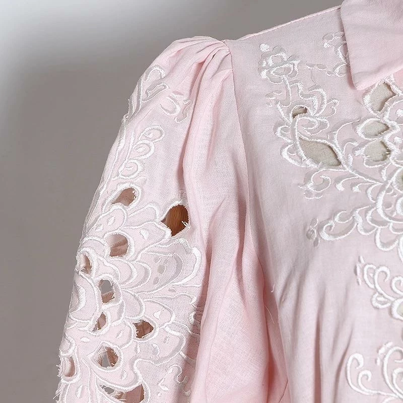 Jessica Bara Leia Embroidered Top And Short Two Piece Set Summer Lovin'