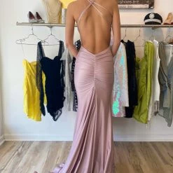Atria Strappy Back Bodycon Gown The Event Shop