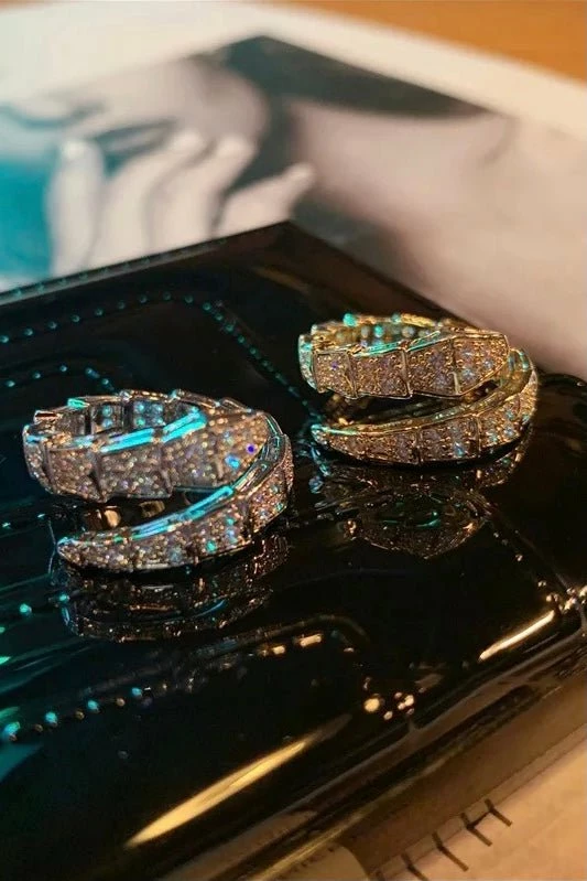 Jessica Bara Samantha Snake Rhinestone Ring