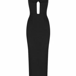 Jessica Bara Collete Bandage Choker Maxi Dress