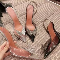 Shoes Jessica Bara Brenda Butterfly Clear Heels