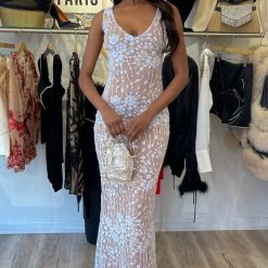 Jessica Bara Whyte Sequin Gown