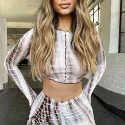 Jessica Bara Kate Tie Dye Top And Short Two Piece Set