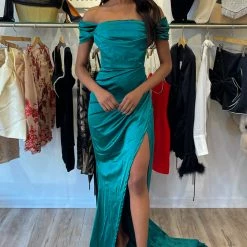 Jessica Bara Char Off The Shoulder Bodycon Gown Influencer Style