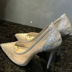 The Event Shop Jessica Bara Tracy Rhinestone Pointed Toe Heel