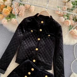 Jessica Bara Alexander Quilted Jacket And Short Two Piece Set Reve Doll Essentials