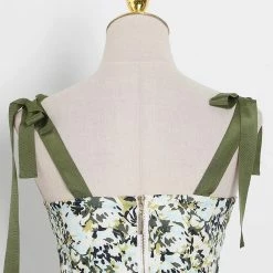 Jessica Bara Dacey Floral Bustier Top