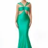 The Event Shop Atria Double Strap Cut Out Gown