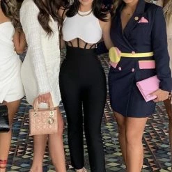 Jessica Bara Jaxtyn Sleeveless Bandage Jumpsuit