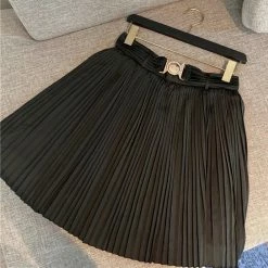 ReveBoutique Reve Doll Essentials Jessica Bara Jolie High Waisted Pleated Mini Skirt