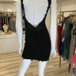 Jessica Bara Farah Lace Backless Mini Dress