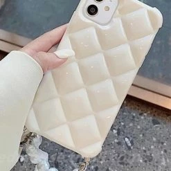 Reve Doll Essentials Jessica Bara Peyton Quilted Pearl Crossbody Phone Case