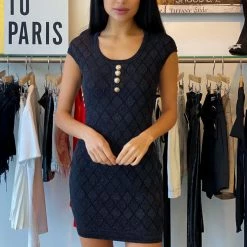 Reve Doll Essentials Jessica Bara Hannah Short Sleeve Bodycon Mini Dress