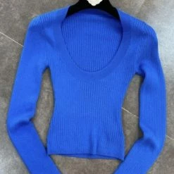 Jessica Bara Kristopher Long Sleeve Round Neck Top