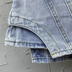 Jessica Bara Jojo Irregular Denim Skort Reve Doll Essentials