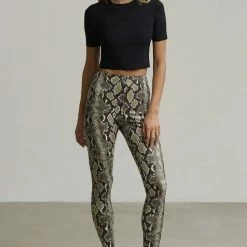 Commando Faux Leather Animal Print Legging Influencer Style