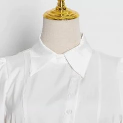 Tops Jessica Bara Hannah Puff Sleeve Cut Out Top