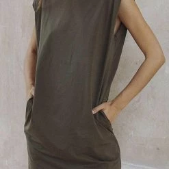 Jessica Bara Nora Sleeveless T Shirt Mini Dress